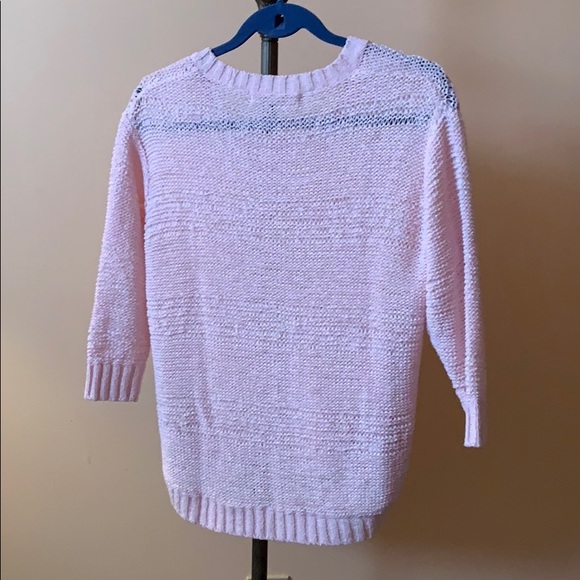 Bluenotes Pink Knit Sweater - Picture 2 of 5